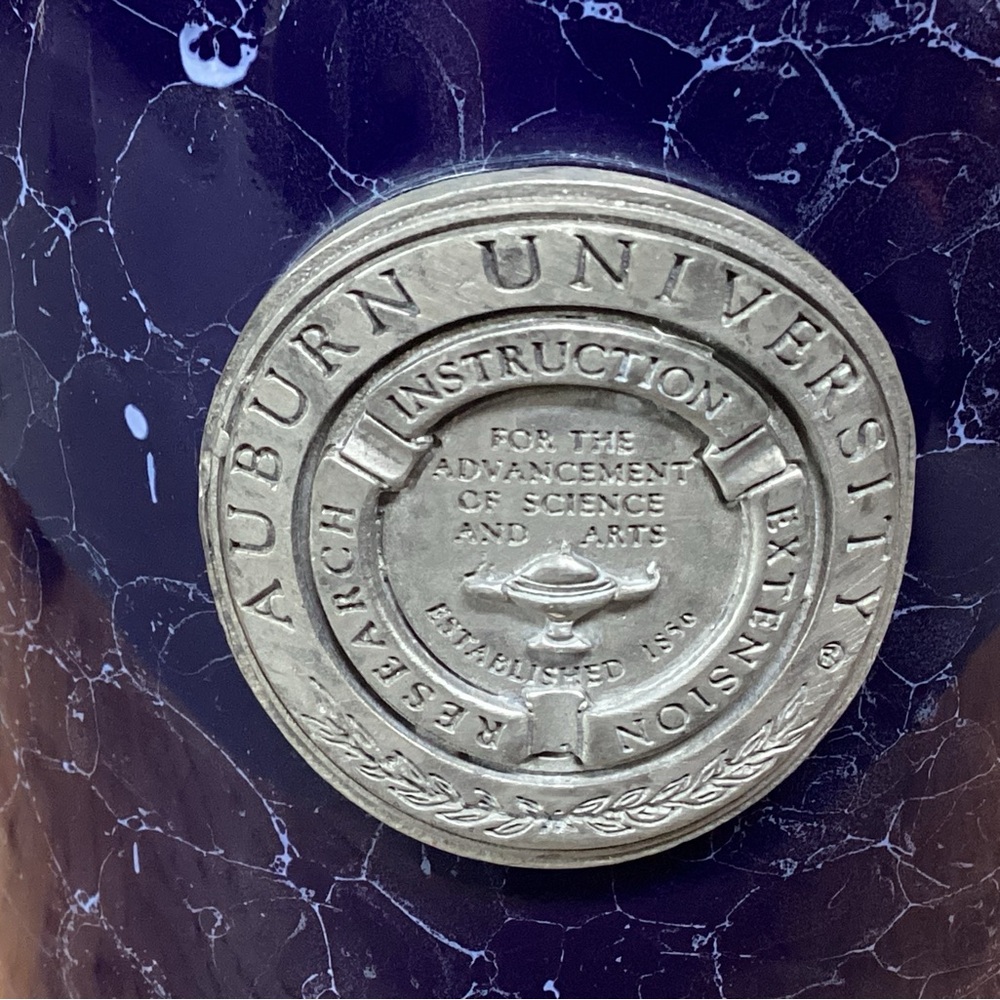 🔵 Auburn University Coffee Tea Beverage Mug Cup - Ceramic Crafted Pewter Seal - Picture 7 of 13